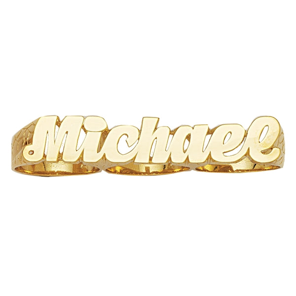 Three hot sale name ring