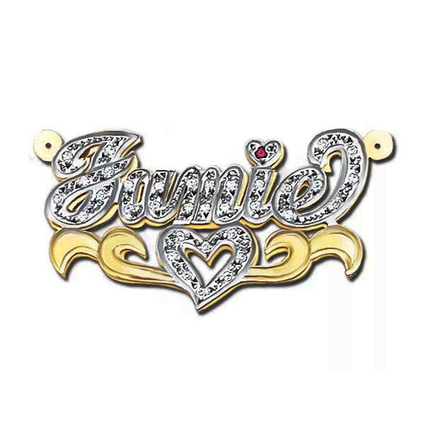 Solid Gold Name Necklace  Nameplate Necklace – NamePlateDepot